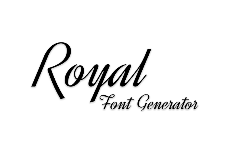 Royal Font Generator Preview