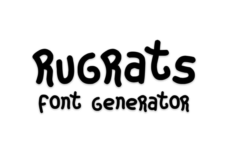 Rugrats Font Generator Preview