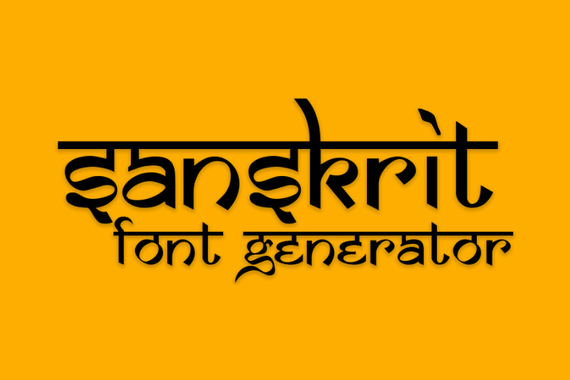 Sanskrit Font Generator Preview