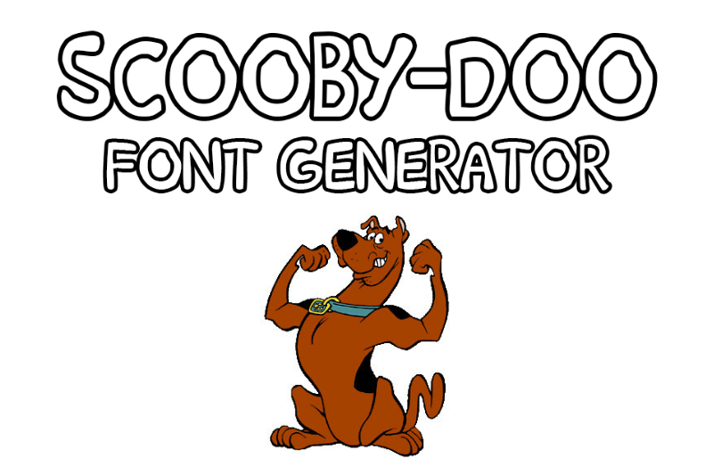 Scooby-Doo Font Generator Preview