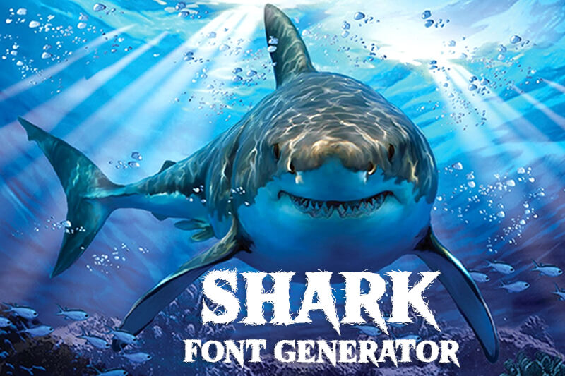 Shark Font Generator Preview