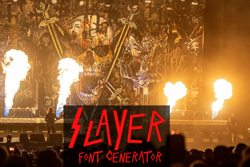 Slayer Font Generator Preview