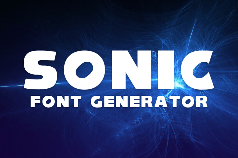 Sonic Font Generator Preview