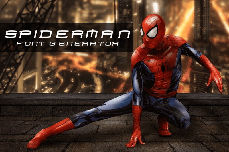 Spiderman Font Generator Preview