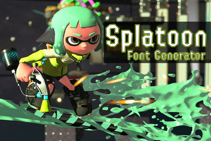 Splatoon Font Generator Preview