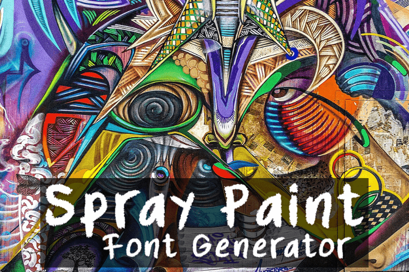 Spray Paint Font Generator Preview