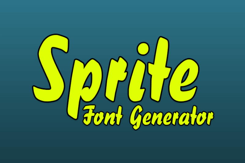 Sprite Font Generator Preview