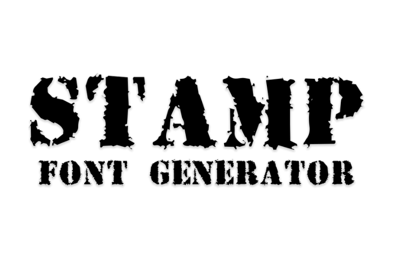 Stamp Font Generator Preview