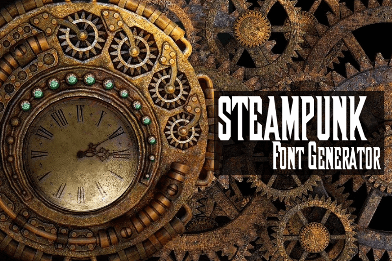 Steampunk Font Generator Preview