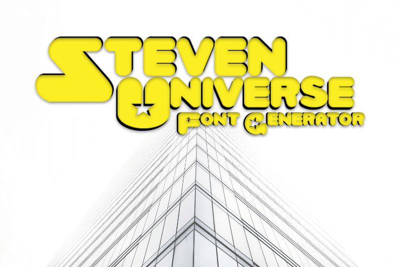 Steven Universe Font Generator Preview