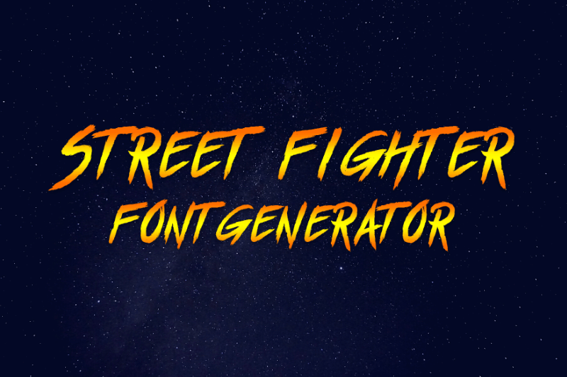 Street Fighter Font Generator Preview