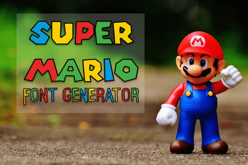 Super Mario Font Generator Preview