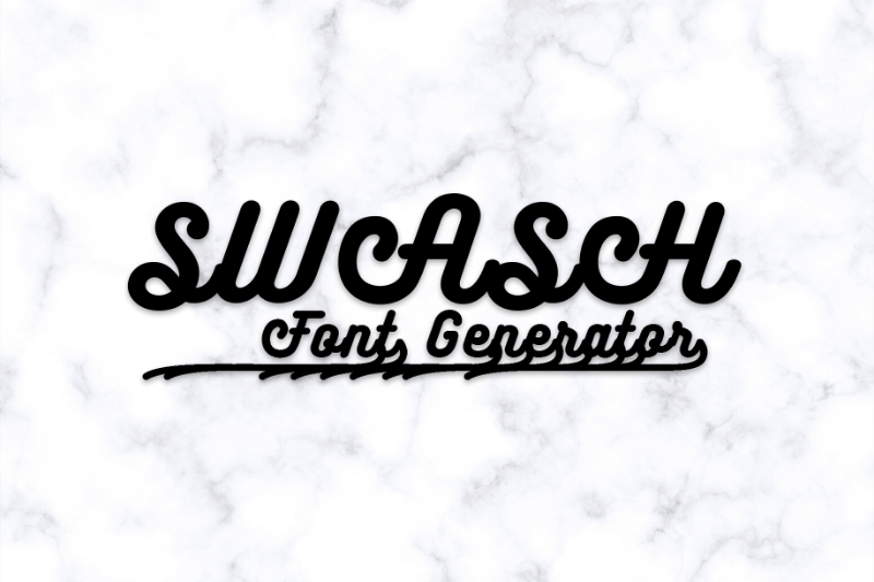 Swash Font Generator Preview