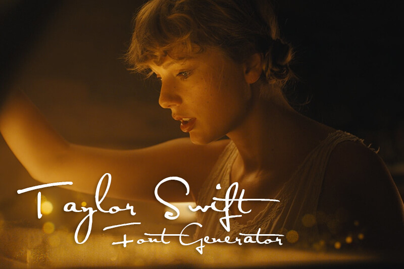 Taylor Swift Font Generator Preview