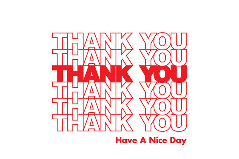 Thank You Bag Font Generator Preview
