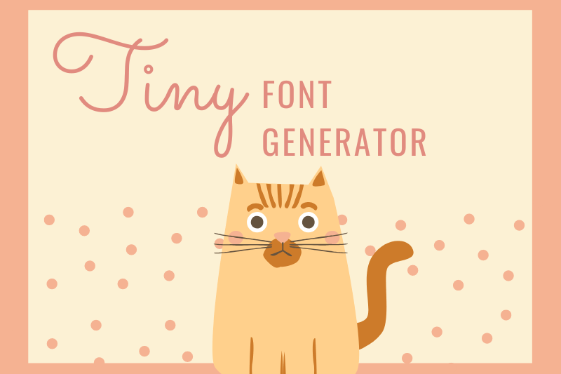 Tiny Font Generator Preview