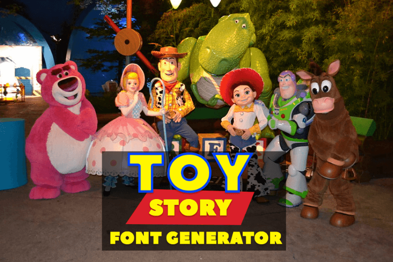 Toy Story Font Generator Preview