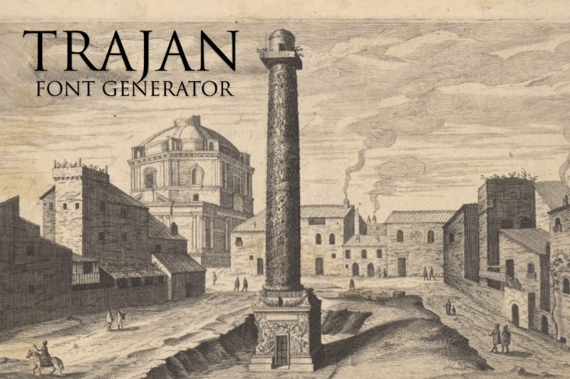 Trajan Font Generator Preview