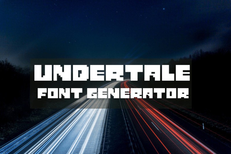 Undertale Font Generator Preview