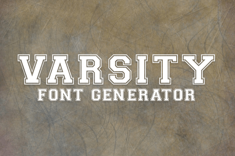 Varsity Font Generator Preview
