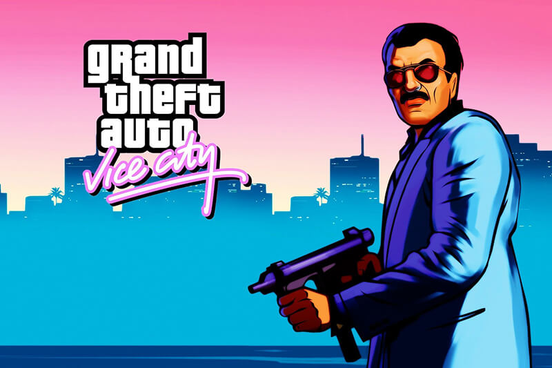 Vice City Font Generator Preview