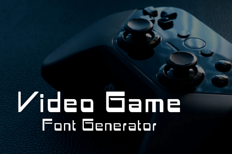 Video Game Font Generator Preview