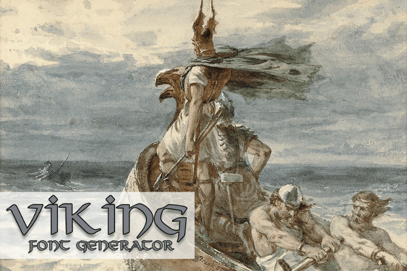 Viking Font Generator Preview