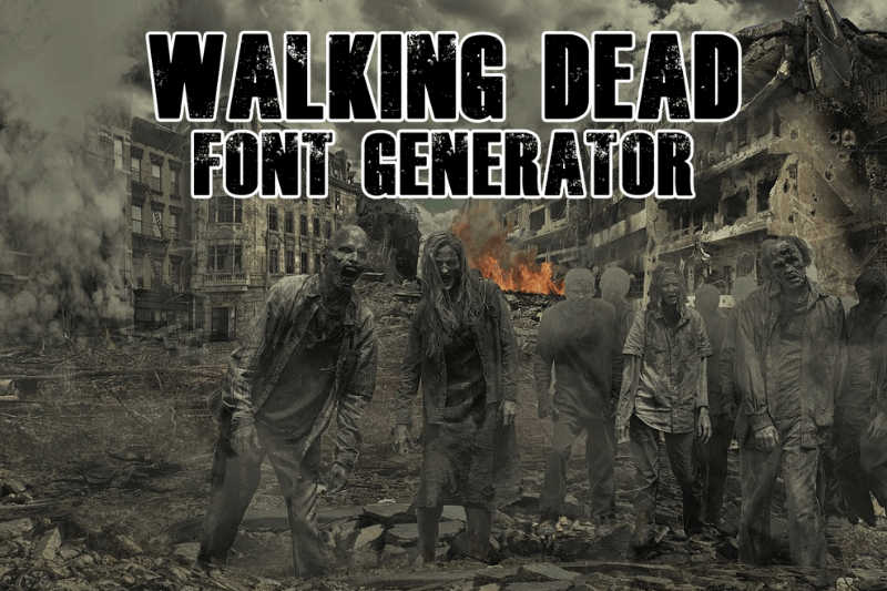 Walking Dead Font Generator Preview