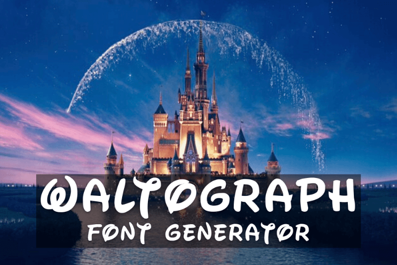 Waltograph Font Generator Preview