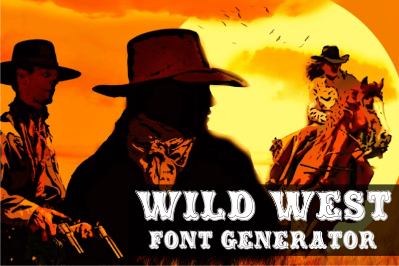 Wild West Font Generator Preview