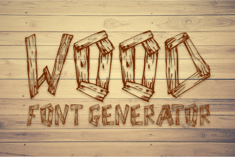 Wood Font Generator Preview