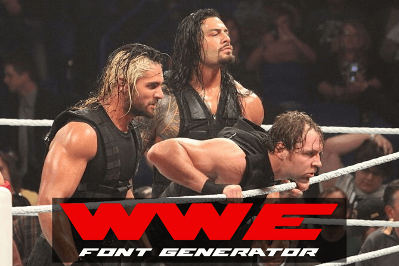 WWE Font Generator Preview