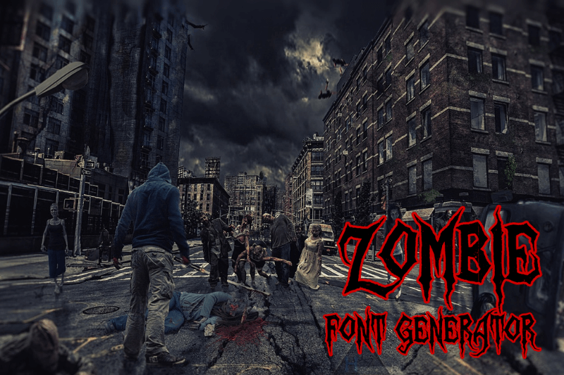 Zombie Font Generator Preview