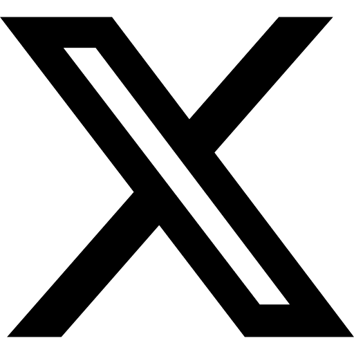 X Social Media Black Icon
