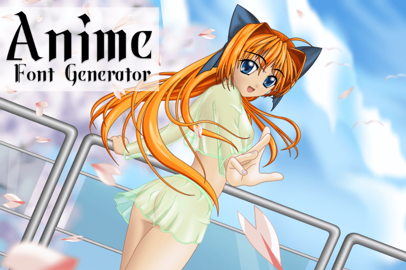 Anime Font Generator font generator