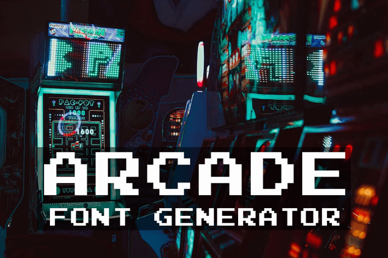 Arcade Font Generator font generator