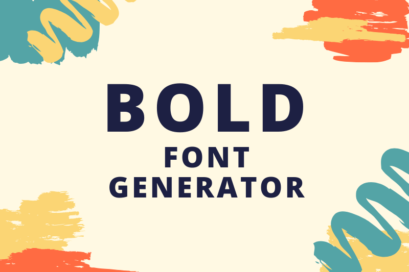 Bold Font Generator font generator