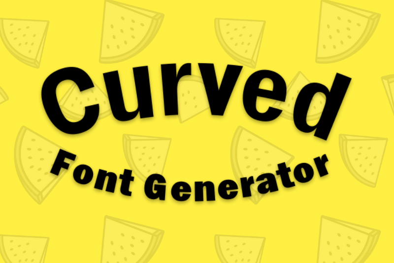 Curved Font Generator font generator