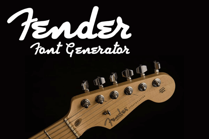 Fender Font Generator font generator