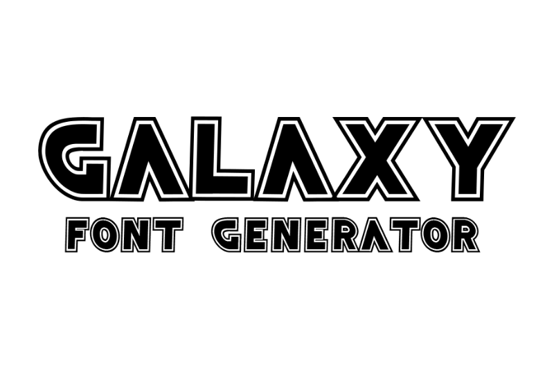 Galaxy Font Generator font generator