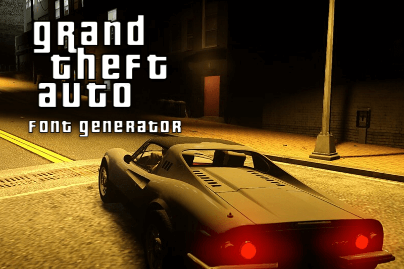 GTA Font Generator font generator