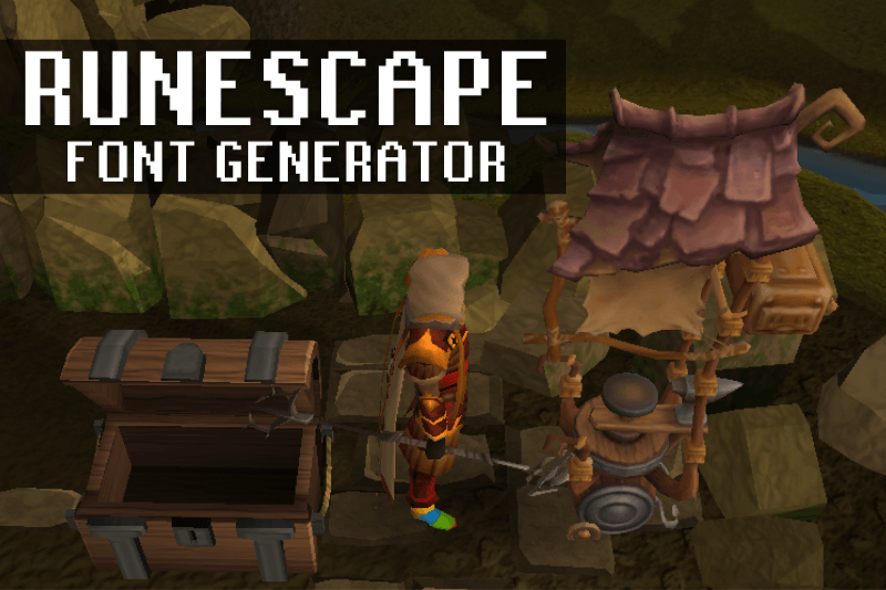 Runescape Font Generator font generator
