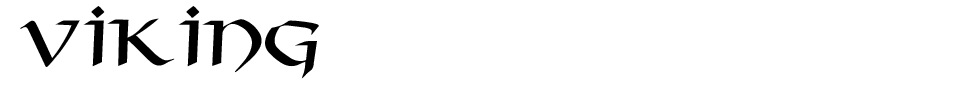 Viking Font preview