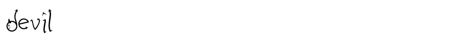 Devil Font preview