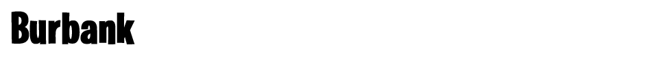 Burbank Font preview