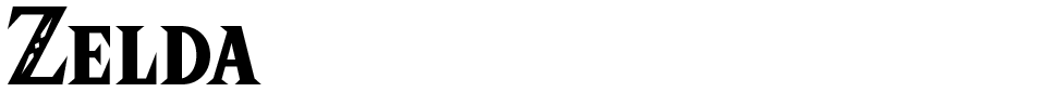 Zelda Font preview