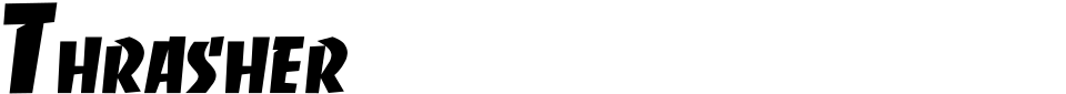 Thrasher Font preview