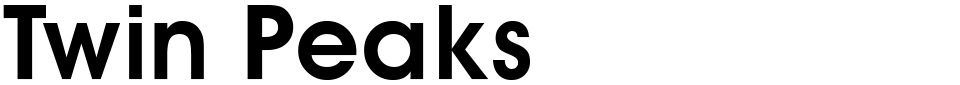 Twin Peaks Font