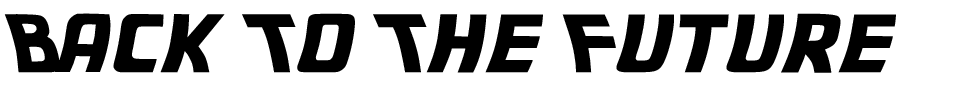 Back To The Future Font