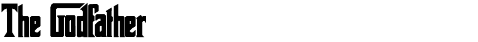 Godfather Font preview